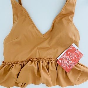 Medium Kortni Jeane V Neck Toasted Brown NWT